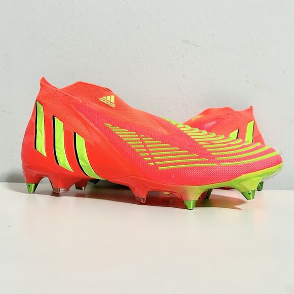 Adidas Predator Edge+ SG “Solar Red Green” Men’s Size 11 Soccer Cleats - Picture 1 of 9